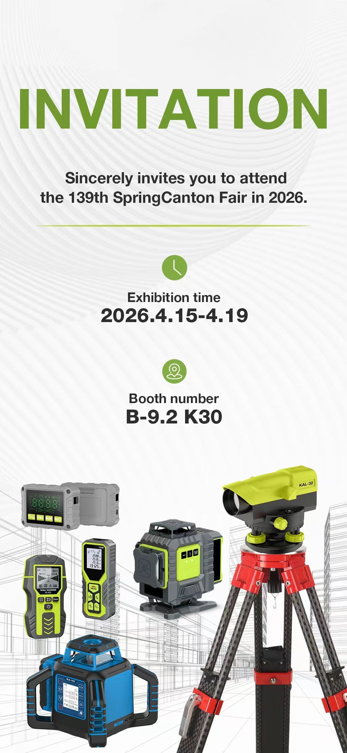 Mountlaser cordially invites you to the 139th Spring Canton Fair in 2026!
