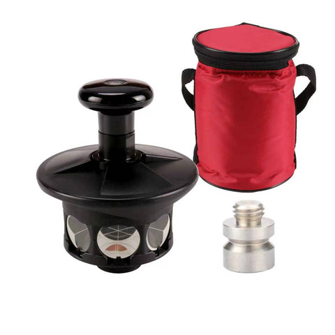 Prisme à station totale 360° Mountlaser Tr-Style avec adaptateur en acier inoxydable de 20 mm