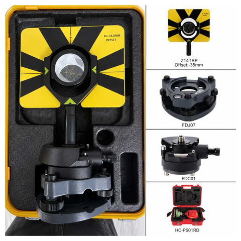 Precision TRA01D-Z14TRB Prism Set with 5″ Prism, Adapter & Tribrach for Land Surveying
