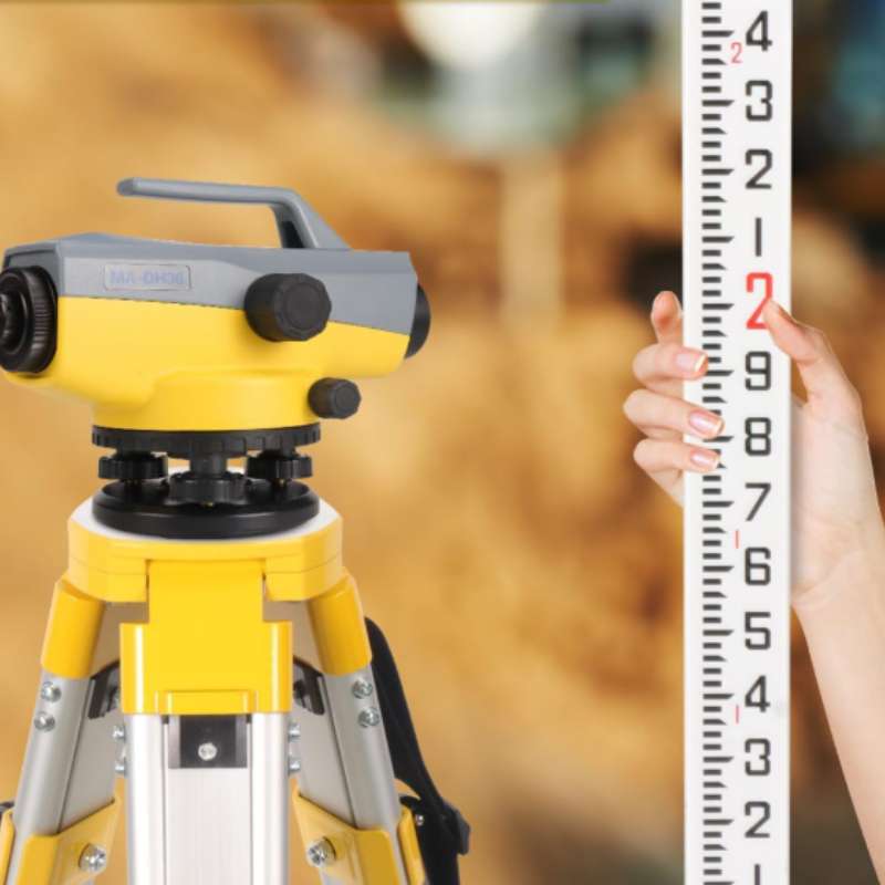 Leveling Rod Combination-High-Visibility Surveying Tripod