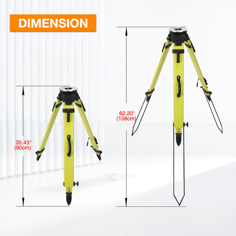 RTF30B Big Round Head Surveying Tripod