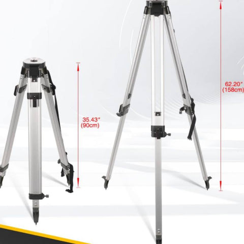 RJA10 Lightweight Aluminum Black Tripod and 9 FT Leveling Rod