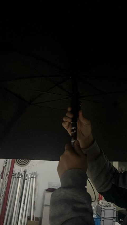 Parapluie SU02 pour RTK | Revêtement hautement opaque, hauteur étendue