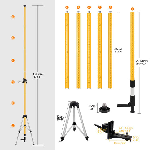 4.2M Laser Level Pole