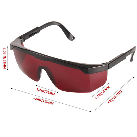 Set of 2 red laser enhancement glasses | Visibility glasses for laser optimization for laser levels