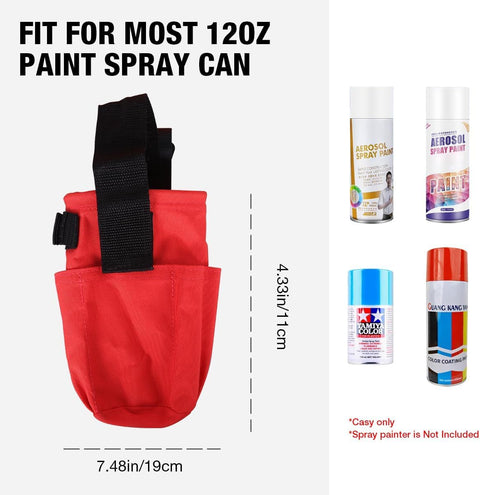 Holsters for spray cans, holsters for paint cans | Holders for spray bottles, belts with hooks and specially shaped pockets for pens, pencils and measuring tapes (pouch not included)
