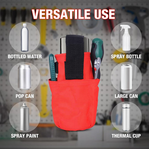 Holsters for spray cans, holsters for paint cans | Holders for spray bottles, belts with hooks and specially shaped pockets for pens, pencils and measuring tapes (pouch not included)