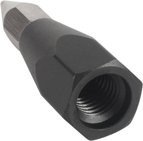 2-piece interchangeable tip for GPS poles | Prism pole with ground tip, interchangeable threaded tip for GPS pole