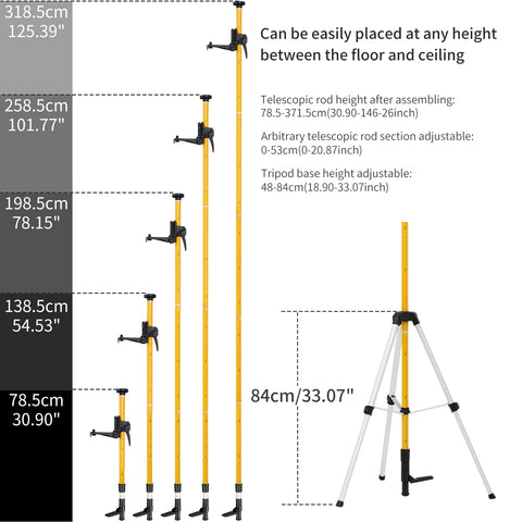 Laser Level Pole